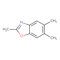Chemical structure of 2,5,6-trimethyl-1,3-benzoxazole - CSSB00000037746