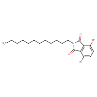 Chemical structure of 4,7-dibromo-2-dodecyl-2,3-dihydro-1H-isoindole-1,3-dione - CSSB00020633374