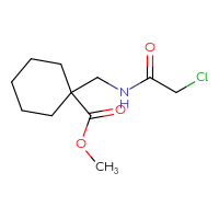 Chemical structure of methyl 1-[(2-chloroacetamido)methyl]cyclohexane-1-carboxylate - CSSB01769233084
