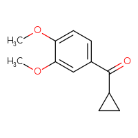 Chemical structure of cyclopropyl(3,4-dimethoxyphenyl)methanone - CSSB00011268044