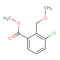 Chemical structure of methyl 3-chloro-2-(methoxymethyl)benzoate - CSSB06257906680