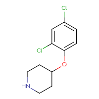 Chemical structure of 4-(2,4-dichlorophenoxy)piperidine - CSSB00011524412