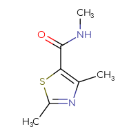 Chemical structure of N,2,4-trimethyl-1,3-thiazole-5-carboxamide - CSSB00000169009