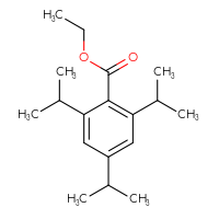 Chemical structure of ethyl 2,4,6-tris(propan-2-yl)benzoate - CSSB00020681146