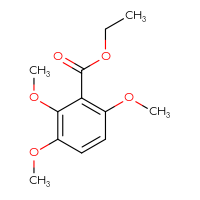 Chemical structure of ethyl 2,3,6-trimethoxybenzoate - CSSB00160497096
