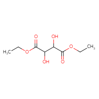 Chemical structure of 1,4-diethyl 2,3-dihydroxybutanedioate - CSSB00000211289