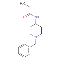 Chemical structure of N-(1-benzylpiperidin-4-yl)propanamide - CSSB00000160521