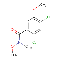 Chemical structure of 2,4-dichloro-N,5-dimethoxy-N-methylbenzamide - CSSB07126123852