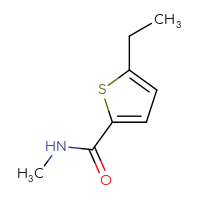 Chemical structure of 5-ethyl-N-methylthiophene-2-carboxamide - CSSB00000235568