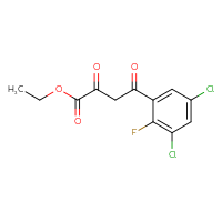 Chemical structure of ethyl 4-(3,5-dichloro-2-fluorophenyl)-2,4-dioxobutanoate - CSSB00049962129
