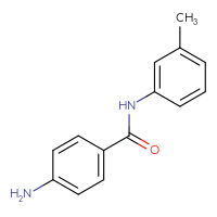 Chemical structure of 4-amino-N-(3-methylphenyl)benzamide - CSSB00000632044