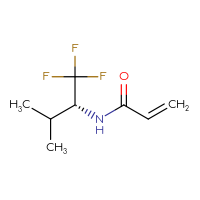 Chemical structure of N-[(2R)-1,1,1-trifluoro-3-methylbutan-2-yl]prop-2-enamide - CSSB00154145922