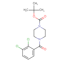 Chemical structure of tert-butyl 4-(2,3-dichlorobenzoyl)piperazine-1-carboxylate - CSSB00105816357