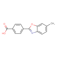 Chemical structure of 4-(6-methyl-1,3-benzoxazol-2-yl)benzoic acid - CSSB00008046796