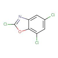 Chemical structure of 2,5,7-trichloro-1,3-benzoxazole - CSSB00000722728