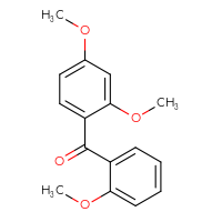 Chemical structure of (2,4-dimethoxyphenyl)(2-methoxyphenyl)methanone - CSSB00000024291