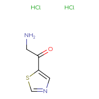 Chemical structure of 2-amino-1-(1,3-thiazol-5-yl)ethan-1-one dihydrochloride - CSSB00025790403