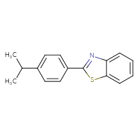 Chemical structure of 2-[4-(propan-2-yl)phenyl]-1,3-benzothiazole - CSSB03437811038