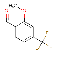 Chemical structure of 2-methoxy-4-(trifluoromethyl)benzaldehyde - CSSB00000062087