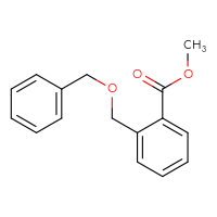 Chemical structure of methyl 2-[(benzyloxy)methyl]benzoate - CSSB00013138070