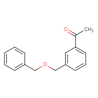 Chemical structure of 1-{3-[(benzyloxy)methyl]phenyl}ethan-1-one - CSSB06584668178