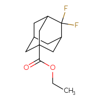 Chemical structure of ethyl 4,4-difluoroadamantane-1-carboxylate - CSSB07053696271