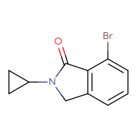 Chemical structure of 7-bromo-2-cyclopropyl-2,3-dihydro-1H-isoindol-1-one - CSSB00011015720