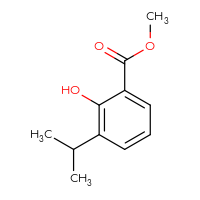 Chemical structure of methyl 2-hydroxy-3-(propan-2-yl)benzoate - CSSB00010659218