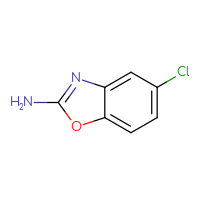 Chemical structure of 5-chloro-1,3-benzoxazol-2-amine - CSSB00000198520