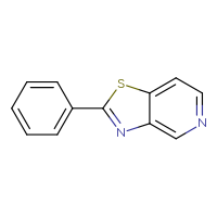 Chemical structure of 2-phenyl-[1,3]thiazolo[4,5-c]pyridine - CSSB00000051666