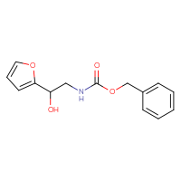 Chemical structure of benzyl N-[2-(furan-2-yl)-2-hydroxyethyl]carbamate - CSSB00022545316