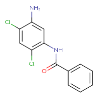 Chemical structure of N-(5-amino-2,4-dichlorophenyl)benzamide - CSSB00020595405