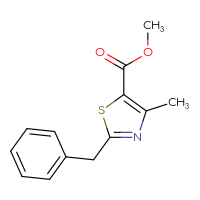 Chemical structure of methyl 2-benzyl-4-methyl-1,3-thiazole-5-carboxylate - CSSB00000338186