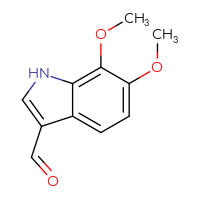 Chemical structure of 6,7-dimethoxy-1H-indole-3-carbaldehyde - CSSB00010494498