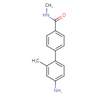 Chemical structure of 4'-amino-N,2'-dimethyl-[1,1'-biphenyl]-4-carboxamide - CSSB03577010068