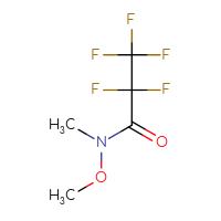 Chemical structure of 2,2,3,3,3-pentafluoro-N-methoxy-N-methylpropanamide - CSSB00014333883