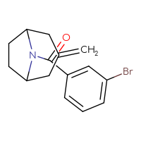 Chemical structure of 8-(3-bromobenzoyl)-3-methylidene-8-azabicyclo[3.2.1]octane - CSSB00104536645