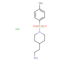 Chemical structure of 2-[1-(4-methylbenzenesulfonyl)piperidin-4-yl]ethan-1-amine hydrochloride - CSSB00103157969