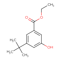 Chemical structure of ethyl 3-tert-butyl-5-hydroxybenzoate - CSSB03559657926