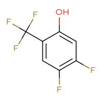 Chemical structure of 4,5-difluoro-2-(trifluoromethyl)phenol - CSSB00010675023