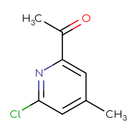 Chemical structure of 1-(6-chloro-4-methylpyridin-2-yl)ethan-1-one - CSSB00009860753