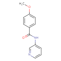 Chemical structure of 4-methoxy-N-(pyridin-3-yl)benzamide - CSSB00046240578