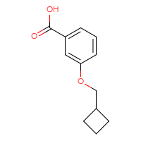 Chemical structure of 3-(cyclobutylmethoxy)benzoic acid - CSSB00012288213