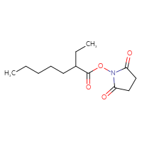 Chemical structure of 2,5-dioxopyrrolidin-1-yl 2-ethylheptanoate - CSSB20270999874