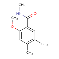 Chemical structure of 2-methoxy-N,4,5-trimethylbenzamide - CSSB00010507564