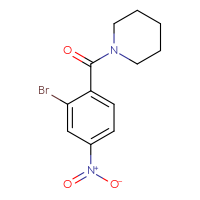 Chemical structure of 1-(2-bromo-4-nitrobenzoyl)piperidine - CSSB02007731450