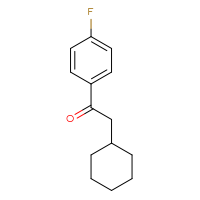 Chemical structure of 2-cyclohexyl-1-(4-fluorophenyl)ethan-1-one - CSSB00011267473