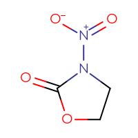 Chemical structure of 3-nitro-1,3-oxazolidin-2-one - CSSB00011093522