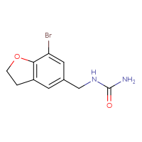 Chemical structure of [(7-bromo-2,3-dihydro-1-benzofuran-5-yl)methyl]urea - CSSB14936559509