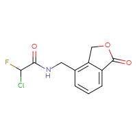 Chemical structure of 2-chloro-2-fluoro-N-[(1-oxo-1,3-dihydro-2-benzofuran-4-yl)methyl]acetamide - CSSB21332050432